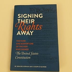 Blue and Orange 'Signing Their Rights Away' Coffee Table Book